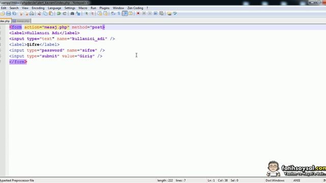 PHP ile Alert İşlemleri Kullanıcıya Mesaj Verme {Fatihsoysal.com} смотреть онлайн