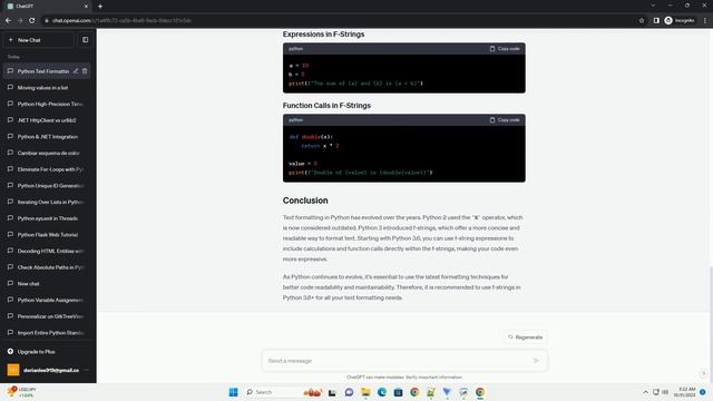 Text formatting in different versions of Python смотреть онлайн