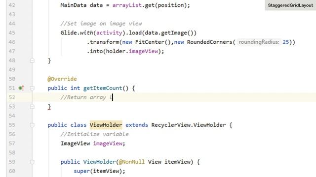 How to Implement Staggered GridLayout in Android Studio | StaggeredGridLayout | Android Coding смотреть онлайн