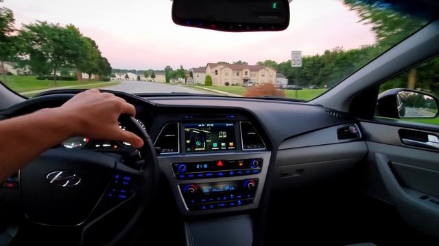 хёндай соната 2015 12000 пробег. Hyundai Sonata 2015 Driving. смотреть онлайн