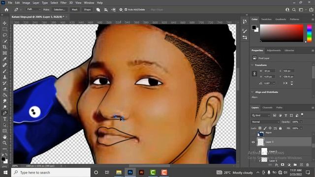 How to Create Cartoon Using Adobe Photoshop || Cartoon Training Full Course смотреть онлайн