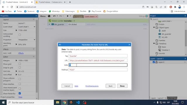 Parte 2: Como guardar los datos en Firebase con Construct3 смотреть онлайн