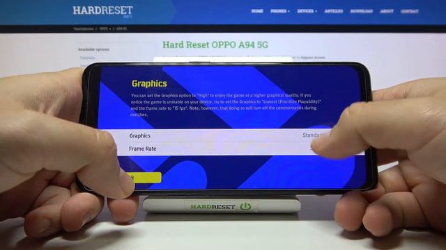 Настройки игры eFootball 2022 на телефоне Oppo A94 5G / Настройки графики в игре eFootball 2022 смотреть онлайн