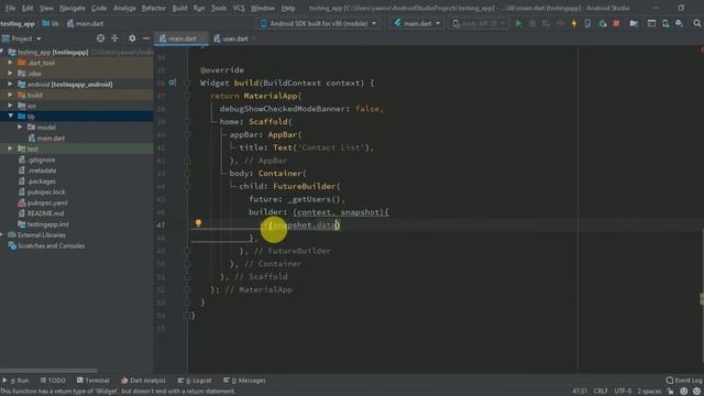 FutureBuilder In Flutter Building Listtile with JSON Data from online смотреть онлайн