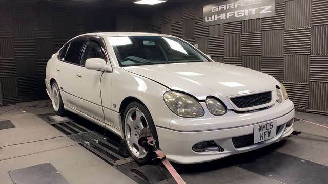 443bhp Toyota Aristo VVTi dyno power run смотреть онлайн