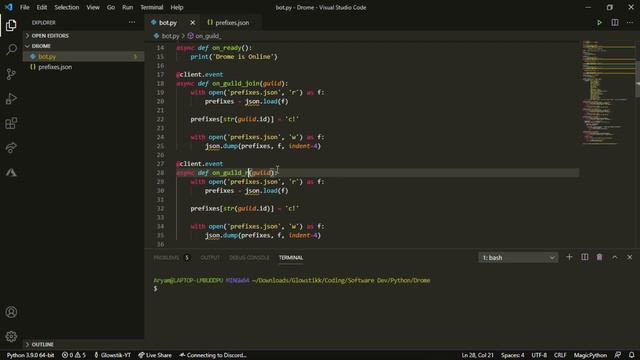 Discord.PY | How to make a bot | Episode 6 - Server Prefixes!!! смотреть онлайн