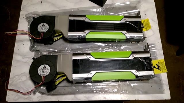 Внешние кулеры "улитки" для продувки Tesla K80 смотреть онлайн