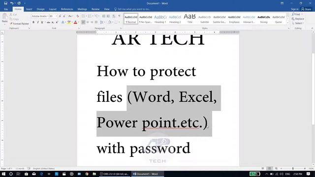 #5 How to protect any word , excel , power point file with password || смотреть онлайн