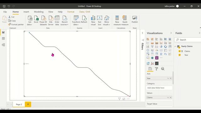 Power BI Custom Visual Sparkline смотреть онлайн