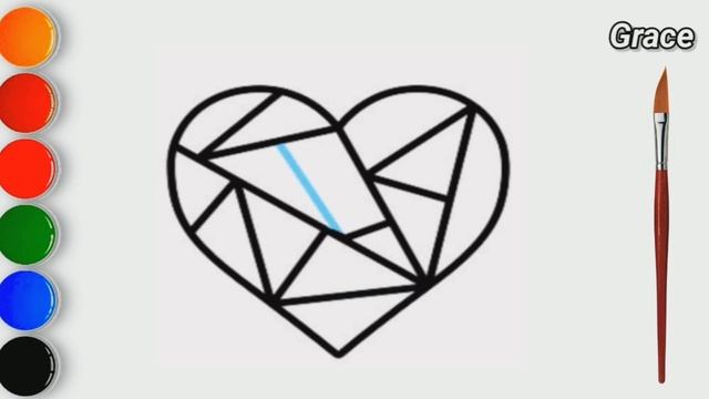 CÓMO DIBUJAR UN CORAZÓN DE DIAMANTES смотреть онлайн