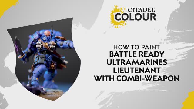 Warhammer 40000 How To Paint - Battle Ready Ultramarines Lieutenant With Combi-weapon