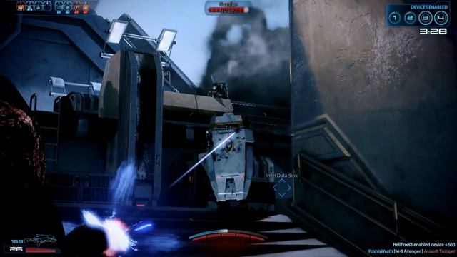 Mass Effect 3 Multiplayer Demo - Turian Setinel gameplay 1 pt2 смотреть онлайн