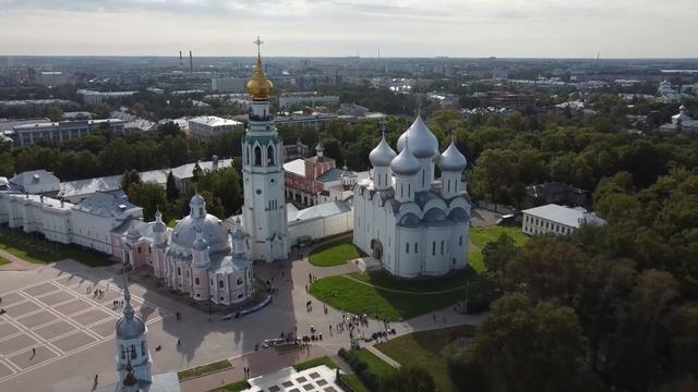 Центр города Вологда и река Вологда смотреть онлайн