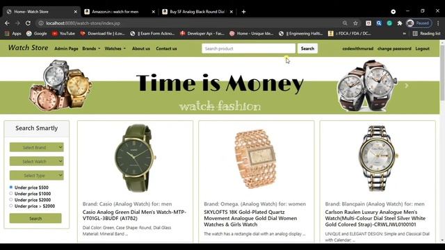 Online Shopping Web Application Project in Java | JSP & Servlet Project | PayPal Integrated Project смотреть онлайн