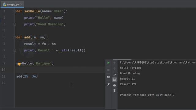 Python Tutorials For Beginners in Telugu - Tutorial 13 - Functions смотреть онлайн