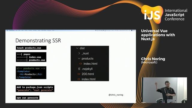 Universal Vue applications with Nuxt.js | Chris Noring смотреть онлайн