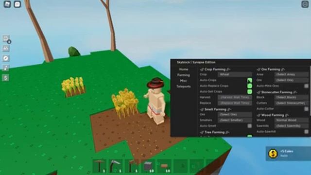 ROBLOX HACK/SCRIPT *SkyBlock gui* ✅OP!✅| Auto Mine, Fly Kill Aura, God,NO CLIP AND MORE! смотреть онлайн