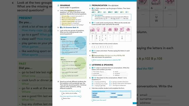English File 4ed. Pre Intermediate. SB 1.10