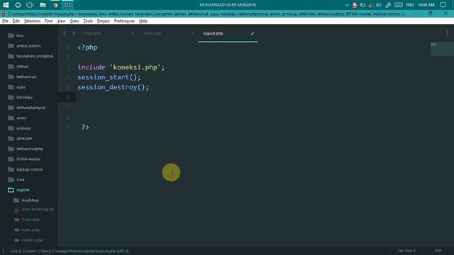 Membuat Sistem Register, Login, Dan Logout Dengan Php MySql #2 смотреть онлайн