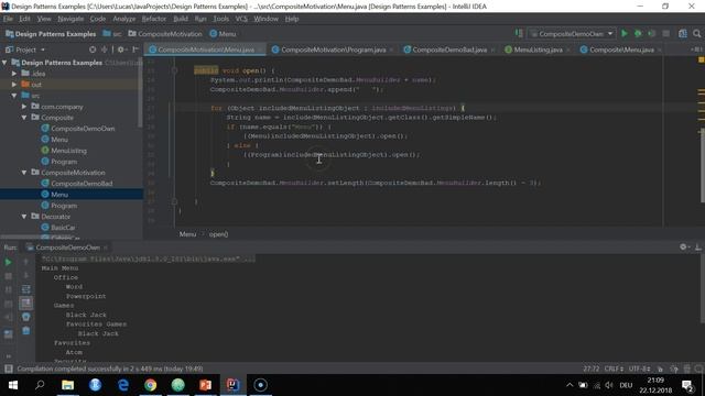 Composite Design Pattern смотреть онлайн