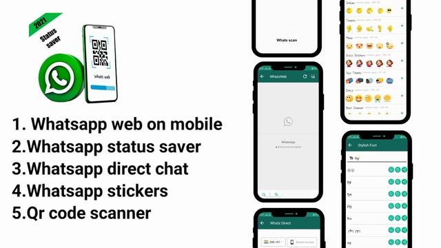 Whats web scanner | Whatsapp web on mobile | Whatsapp status saver | qr code scanner смотреть онлайн