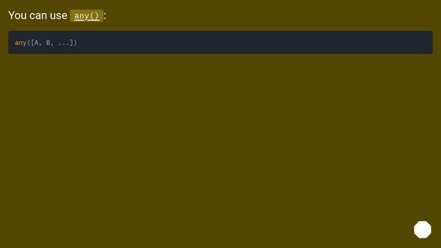 Combine multiple Booleans and Check if any are true in python смотреть онлайн