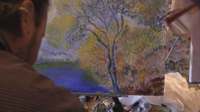 Мерцательные эффекты в картине -секреты живописи маслом. смотреть онлайн