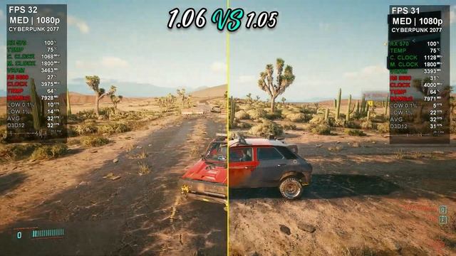 Cyberpunk 2077 - New Patch 1.06 VS 1.05 - PC Comparision смотреть онлайн