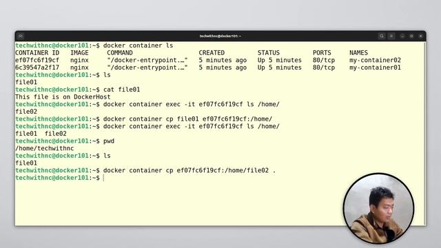 Docker ( Part 04 ) - Copy between containers and docker host. смотреть онлайн