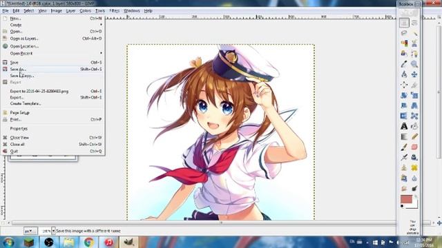 Photoshopping an anime girl смотреть онлайн