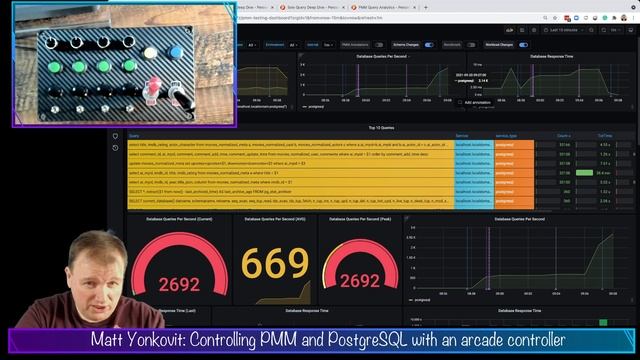 Controlling PostgreSQL and PMM via an arcade controller смотреть онлайн