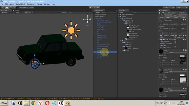 Unity3d C# Урок Гонки 1-1 Урок создание своей игры гонки. смотреть онлайн