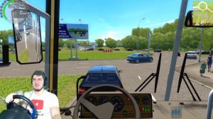 ПЕРВЫЙ РАЗ СЕЛ ЗА РУЛЬ АВТОБУСА - ИКАРУС в CITY CAR DRIVING + РУЛЬ