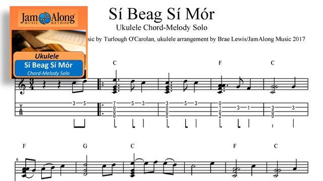 Learn Turlough O’Carolan's "Sí Beag Sí Mór" on your ukulele! смотреть онлайн
