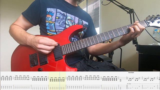 Blink 182 - Going Away To College (guitar cover) with rolling tabs смотреть онлайн