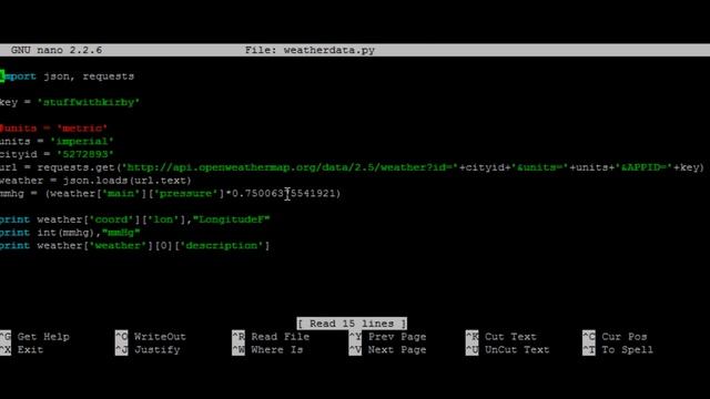 Using a Raspberry Pi to read JSON weather data смотреть онлайн
