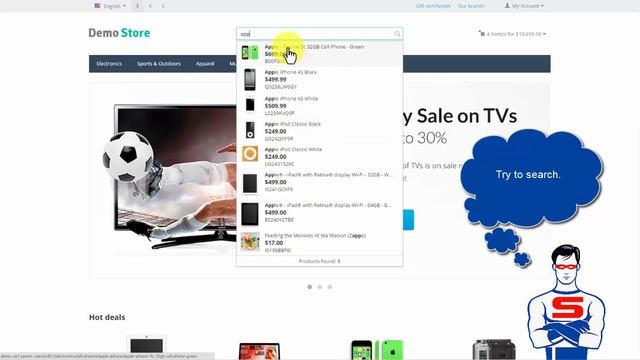 CS-Cart "Live Search" add-on смотреть онлайн
