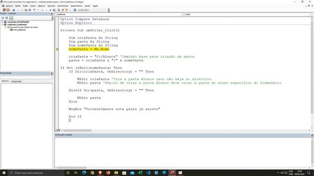 Como criar pasta no Windows usando VBA смотреть онлайн