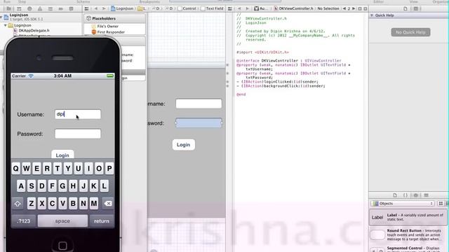 iOS Json Login: Run in Simulator 1 смотреть онлайн