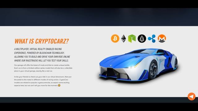 CryptoCarz – игровая платформа с реализацией виртуальной реальности смотреть онлайн