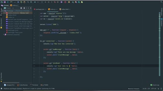 realtime chat app vuejs socket io lesson 6 join to rooms смотреть онлайн