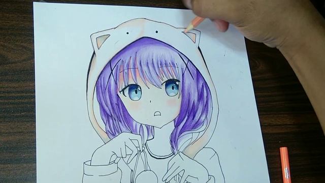 chino by nami nya_ Anime Cute w/coloring process using Copic Marker || VL-2 смотреть онлайн