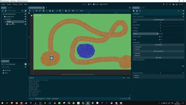 Godot Tip: Following Paths (like in Tower Defense games) смотреть онлайн