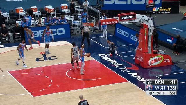 GAME RECAP: Wizards 149, Nets 146 смотреть онлайн