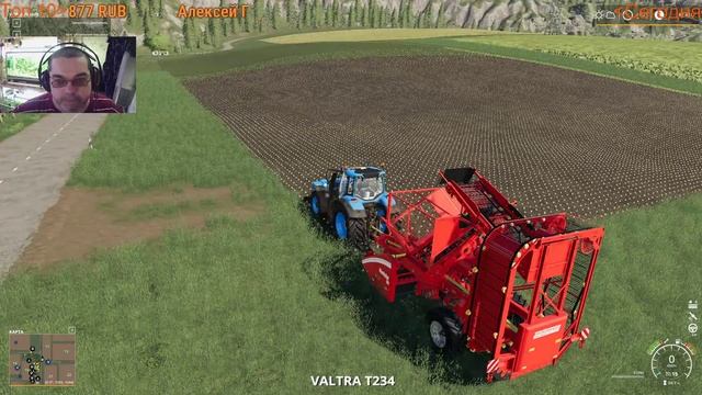 Farming Simulator 19, прохождение на русском, Фельсбрунн, #63 Стрим "Уборка корнеплодов" смотреть онлайн