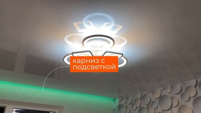 Натяжной потолок с точечными светильниками (Обзор №36) смотреть онлайн