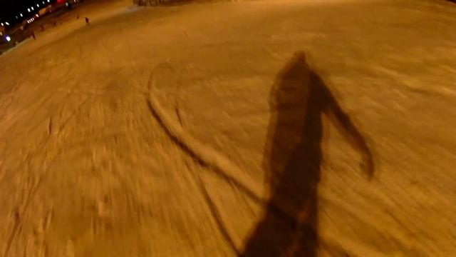 Тест камеры Liquid Image в сумерках. Сноубординг в Петрозаводске :) Горка. смотреть онлайн