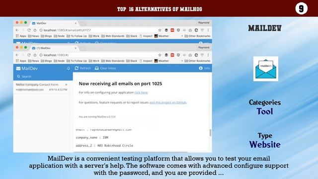 MailHog | Top 16 Alternatives of MailHog смотреть онлайн