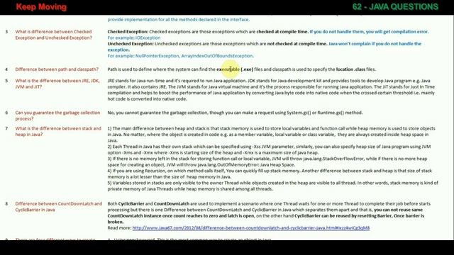 62 JAVA QUESTIONS - 01 to 10 смотреть онлайн
