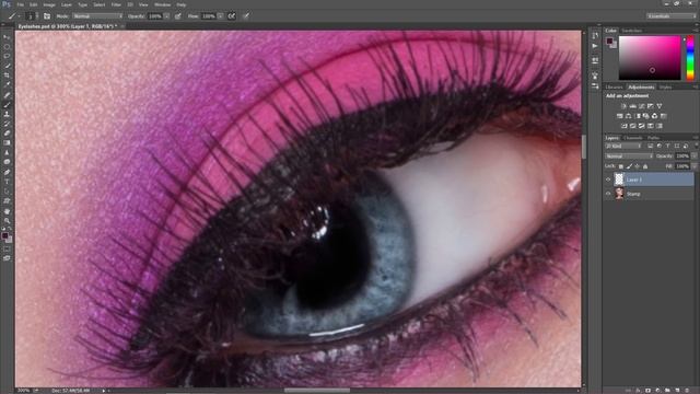 How to Draw and Improve Eyelashes in Photoshop смотреть онлайн